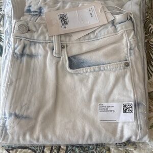 Stylish White and Blue Jeans